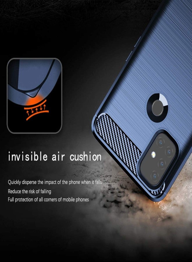 أوسوفر جراب Osophter لهاتف OnePlus Nord N10، غطاء حماية مرن من مطاط TPU مقاوم للصدمات، مناسب لهاتف OnePlus Nord N10 5G (أزرق داكن) - Image 5